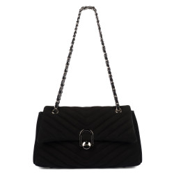 Women shoulder bag 052g 01 camoscio black