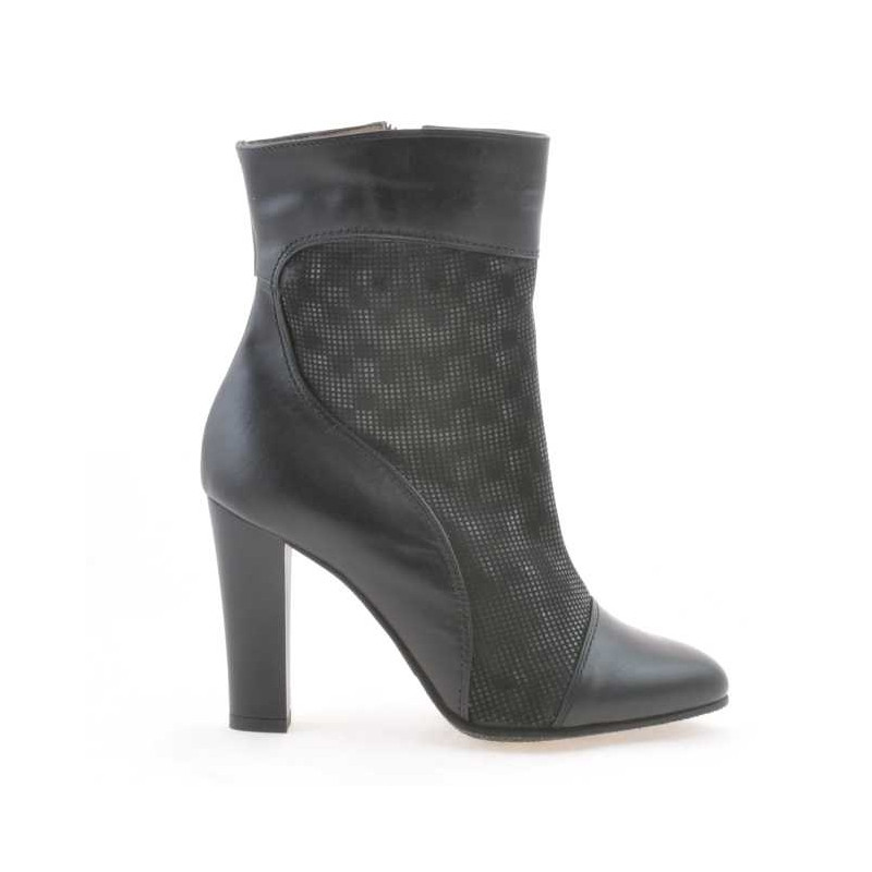 Women boots 1146 black+black pearl