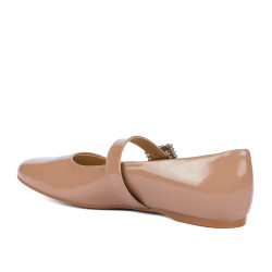 Women dancers 1319 patent beige