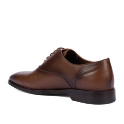 Men stylish, elegant shoes 9007 a brown