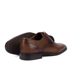 Men stylish, elegant shoes 9007 a brown