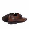 Men stylish, elegant shoes 9007 a brown