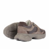 Women sport shoes 6102 sand velour combined