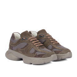 Women sport shoes 6102 sand velour combined 01