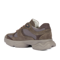 Women sport shoes 6102 sand velour combined 01