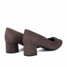 Pantofi dama 1375 sand velour