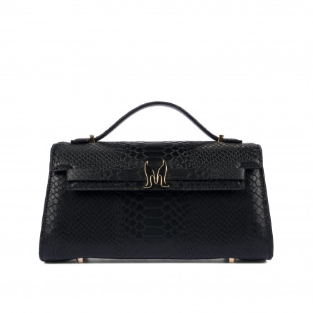 Women shoulder bag 041g croco black