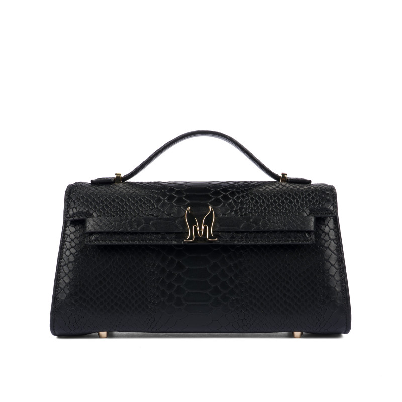 Women shoulder bag 041g croco black