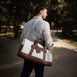 Geanta voiaj 305g 01 beige+brown lifestyle