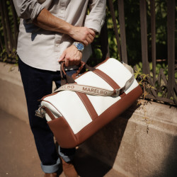Geanta voiaj 305g 01 beige+brown lifestyle