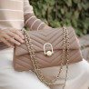 Women shoulder bag 052g cappuccino lifestyle