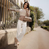 Women shoulder bag 052g cappuccino lifestyle