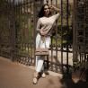 Women shoulder bag 052g cappuccino lifestyle