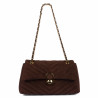 Women shoulder bag 052g suede cafe