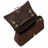 Women shoulder bag 052g suede cafe
