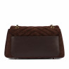 Women shoulder bag 052g suede cafe
