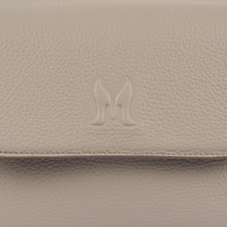 Women shoulder bag 040g 01 light grey