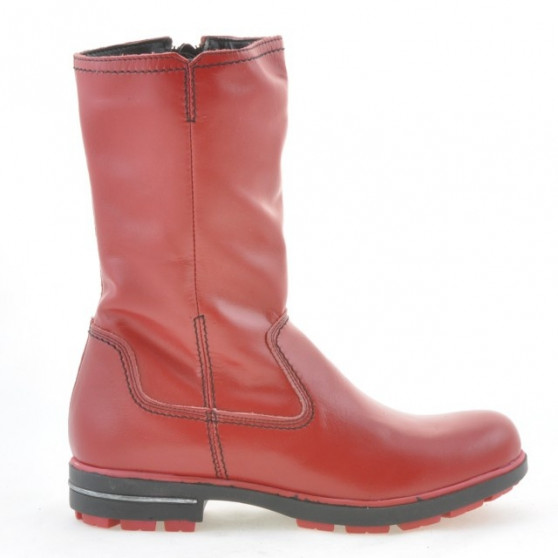 Children knee boots 3210 red