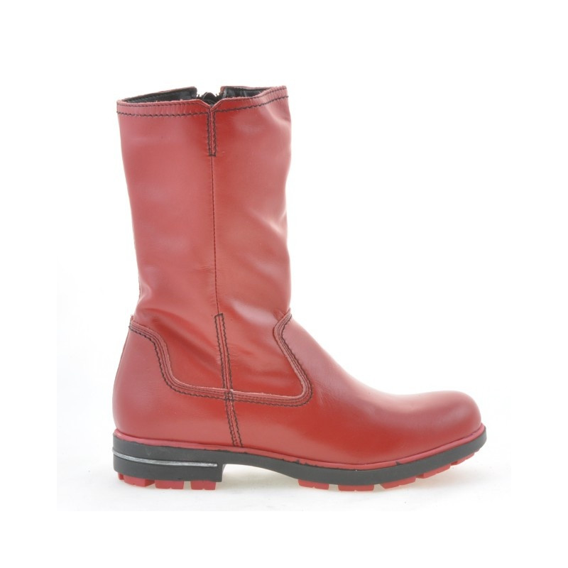 Children knee boots 3210 red