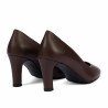 Women stylish, elegant shoes 1374 brown