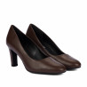 Women stylish, elegant shoes 1374 brown