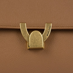 Women shoulder bag 032g golden brown