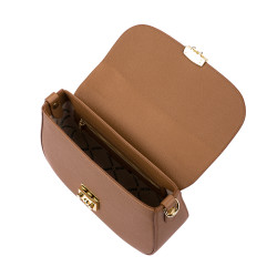 Women hand bag 022g golden brown