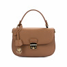 Women hand bag 022g golden brown