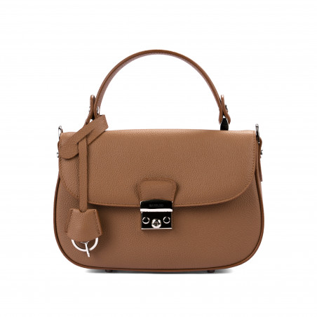 Women hand bag 022g 01 golden brown