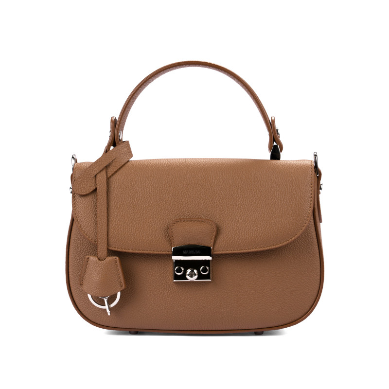 Women hand bag 022g 01 golden brown