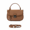 Women hand bag 022g 01 golden brown