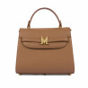 Women shoulder bag 033g golden brown