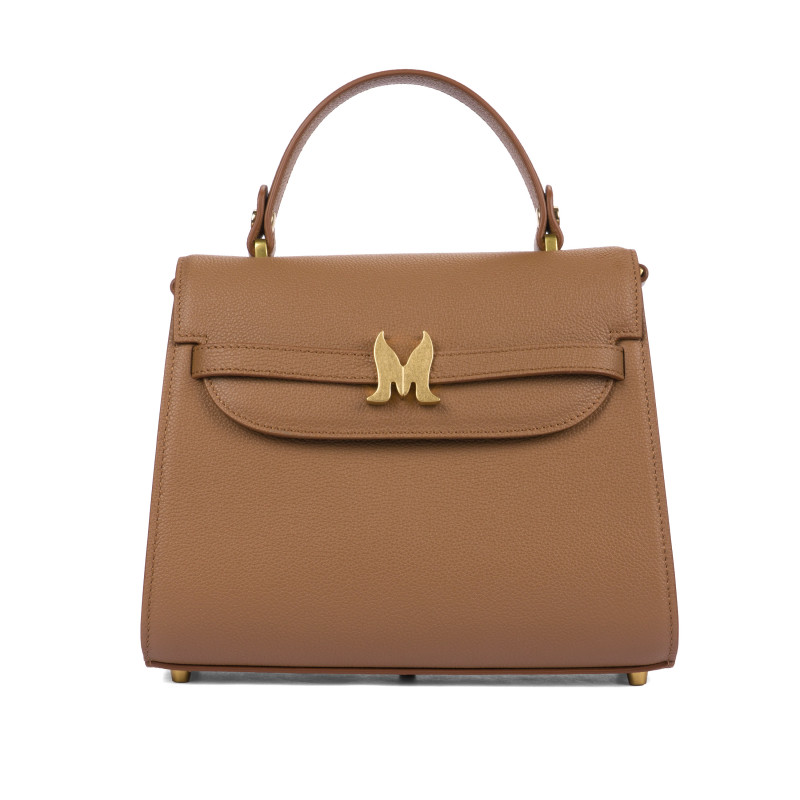 Women shoulder bag 033g golden brown
