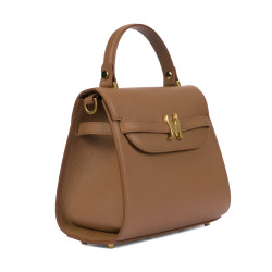 Women shoulder bag 033g golden brown