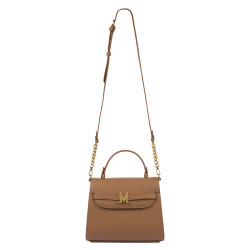 Women shoulder bag 033g golden brown