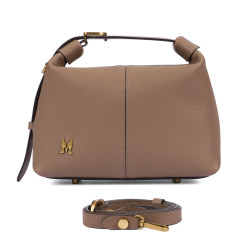 Women hand bag 037-1g cappuccino