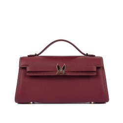 Women shoulder bag 041g burgundy