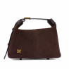 Women hand bag 037-1g camoscio coffe beans