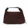 Women hand bag 037-1g camoscio coffe beans