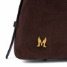 Women hand bag 037-1g camoscio coffe beans
