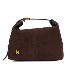 Women hand bag 037g camoscio coffe beans