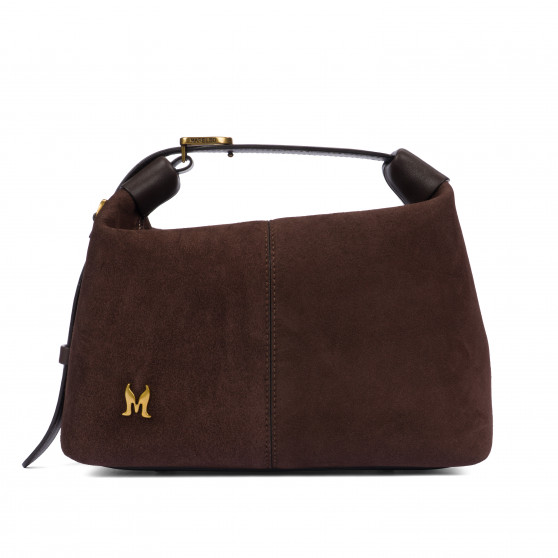 Women hand bag 037g camoscio coffe beans