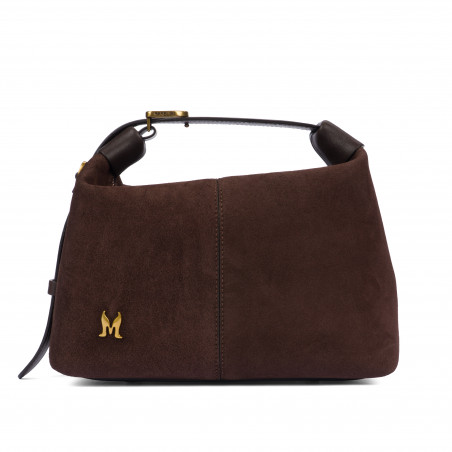Women hand bag 037g camoscio coffe beans