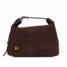 Women hand bag 037g camoscio coffe beans