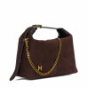 Women hand bag 037g camoscio coffe beans