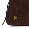 Women hand bag 037g camoscio coffe beans