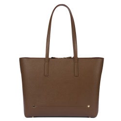 Women shoulder bag 034g brown caviar