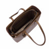 Women shoulder bag 034g 01 brown caviar