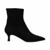 Ghete cu toc dama 1416 black velour