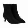 Ghete cu toc dama 1416 black velour